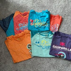 EUC Lot 7 Gasparilla Race Shirts - Size Medium